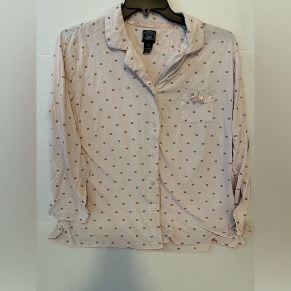 Laura Ashley Other - Laura Ashley Heart Pink Theme 2 Piece Pajamas Size Ex Large